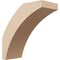Ekena Millwork 5-inch W x 12-inch D x 12-inch H Thorton Rough Cedar Woodgrain TimberThane Knee Brace, Primed BRCUR05X12X12THRRCPR - alternate 1